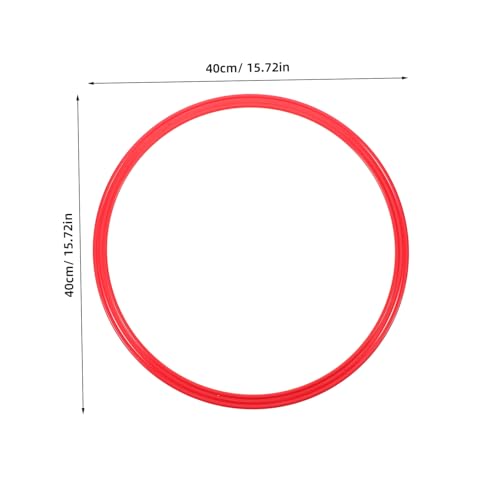 POPETPOP 4pcs Agility Training Rings for Soccer Sturdy Plastic Speed Hoops for Outdoor Football Drills Enhance Coordination and Speed for Boys and Girls and Adults
