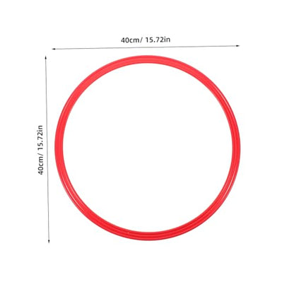 POPETPOP 4pcs Agility Training Rings for Soccer Sturdy Plastic Speed Hoops for Outdoor Football Drills Enhance Coordination and Speed for Boys and Girls and Adults