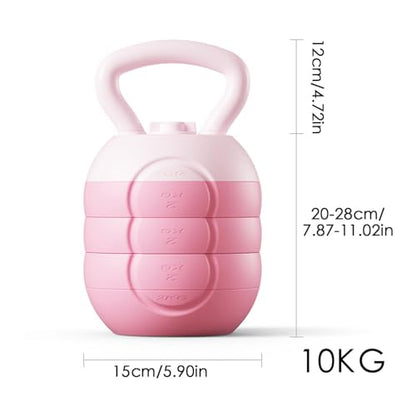 Kettle Bell - Grip Strength Adjustable Weight Tool, Soft Kettlebell | Coated Training Equipment, Ergonomic Handle, Compact Fitness Gear | Home Workouts Muscle Building Conditioning Men Women - color: 10kg