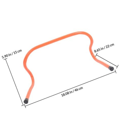 Zerodeko 4pcs Plastic Training Hurdles 15cm Agility Speed Hurdles for Football Soccer Track Running Drills Sports Training Equipment