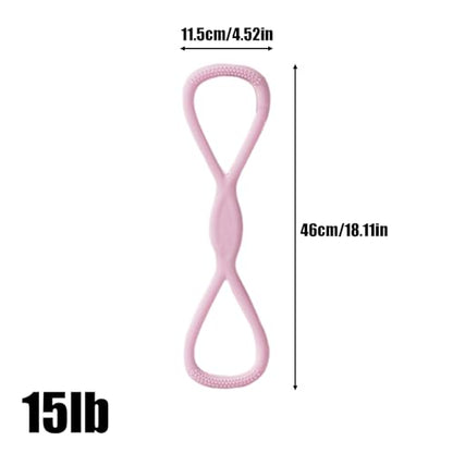 Stretch Fitness Band Portable Body Stretching Tension Rope - color: Pinnk, size: 15 lb
