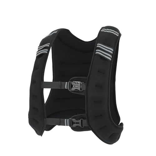 Workout Weighted Vest, 15lb/20lbs Weight Vest with Reflective Stripe for Strength Training, Running, Weightlifting, Fitness, Muscle Building, and Weight Loss, Soft, Slim Design with Weights Included - size: 20 lbs