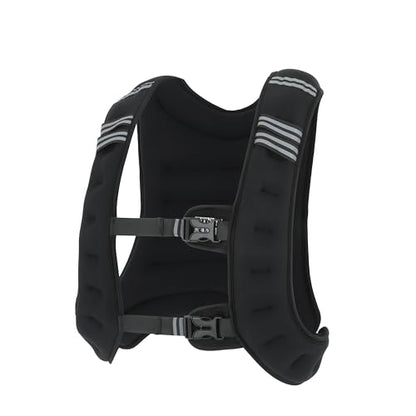 Workout Weighted Vest, 15lb/20lbs Weight Vest with Reflective Stripe for Strength Training, Running, Weightlifting, Fitness, Muscle Building, and Weight Loss, Soft, Slim Design with Weights Included - size: 20 lbs