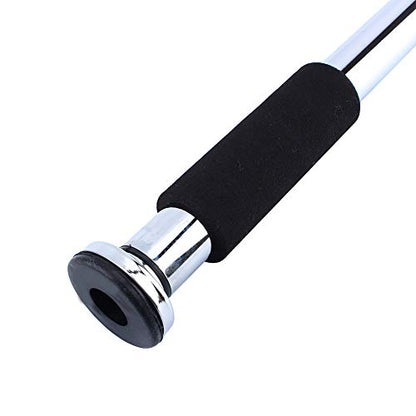 Door Pull Up No Screws Pull Up D Chin Multi Purpose Indoor Gym for Home Gym Exercise Electroplate Steel with Non Slip Foam Pads Rubber Stoppers