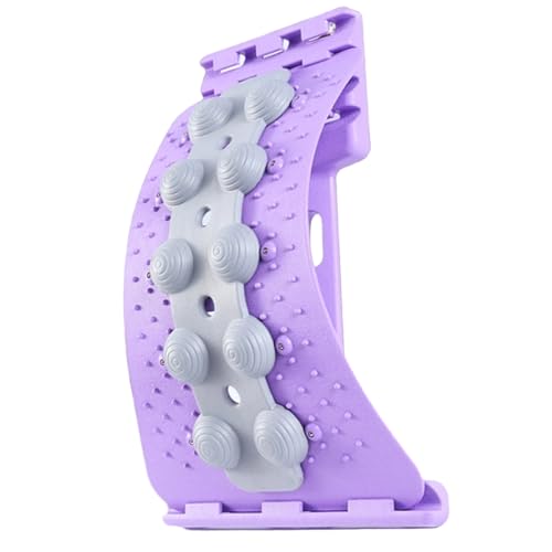 Back Cracker 4-Level Adjustable Back Stretch with Acupressure Massage Correction Spine Decompression Lumbar Support for Scoliosis Pain Relief