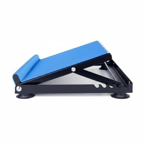 Ankle Mobility Board Multi-Functional Adjustable Slant Board Non-Slip Surface Incline Foot Stretcher for Home Gym - color: Blue, style: Upgraded Wider Soft Pad With Enlarged Suction Cups