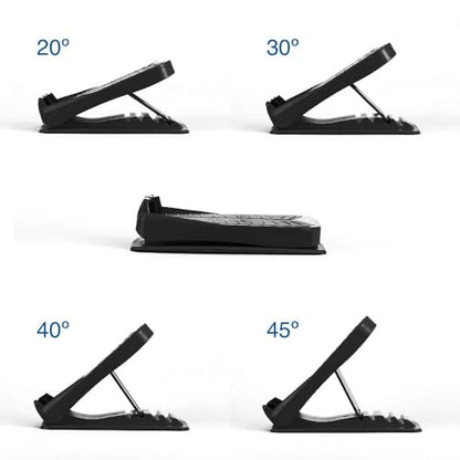 StrongTek Portable Slant Board, Lightweight 3.7 lbs, 5-Level Adjustable Calf Stretch Board (20°–50°) with Non-Slip Surface for Safe Stretching, Improved Ankle Flexibility, Balance & Rehab Anywhere