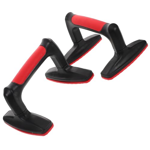 Yardwe 2pcs Push up Parallettes Bars Non-slip Plastic Push up Handles for Floor Strength Training Home Gym Fitness Equipment for Men and Women