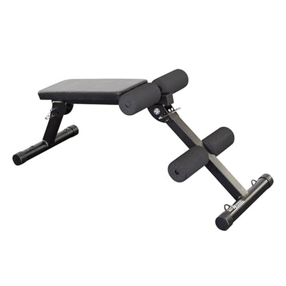 Body-Solid Best Fitness Ab Board (BFAB10B), 6-Pack Abs Machine Exercise Equipments for Strength Training Home Gym Workouts Bench