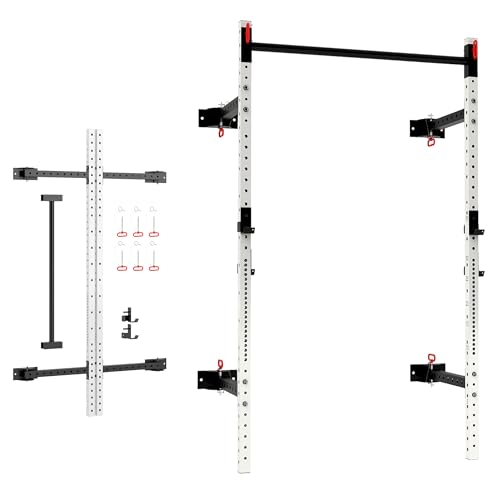 Soozier Adjustable Weight Bench with Dumbbell Rack Wooden Gym - color: White