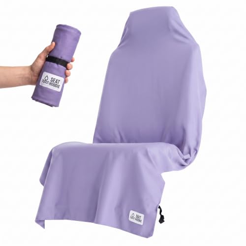Microfiber Towel Seat Cover (Taro Purple) - color: Taro Purple