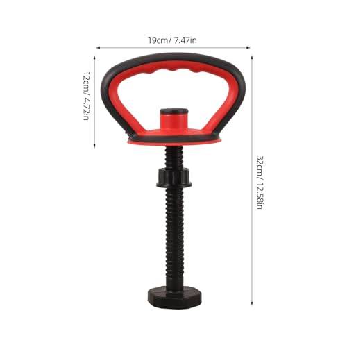 POPETPOP Adjustable Kettlebell Handle Kit with Anti Slip Grip and Stable Base Nut for Dumbbell Conversion Home Gym Fitness Accessories 12.59X7.48X4.72 Inches