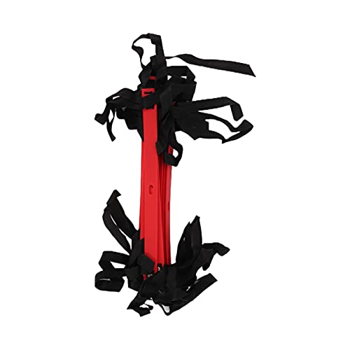7M 14 Rung Fixed Agility Speed Ladder, Training Ladder for Soccer Football Fitness, Adjustable Length PP Agility Ladder with Non - Slip Design for Athletes and Coaches - color: Red