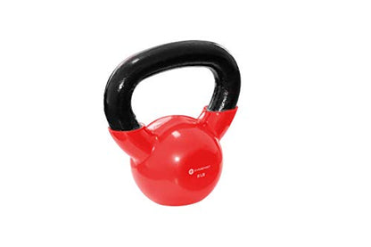 GYMENIST Iron Exercise Kettlebell, Vinyl Coated, Fitness Body Workout Equipment Kettle Bell, Choose Your Weight Size