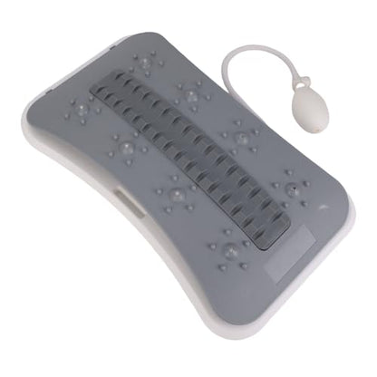 Back Stretcher for Lower Back Pain Relief, Adjustable Lumbar Traction Device, Arch Lumbar Cracker Board, Cracking Device, Stretching Cushion, Stretch (Grey)