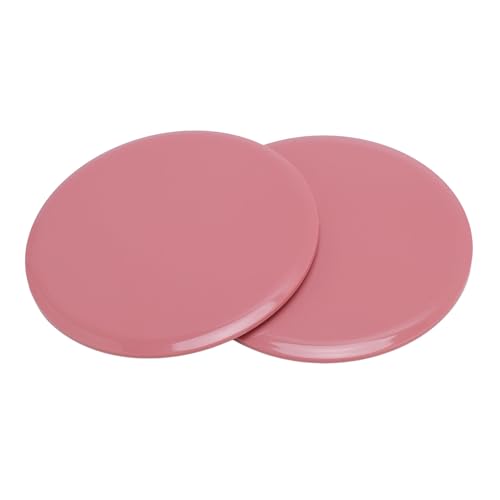 Core Sliders, 2pcs Compact Discs for Full Body Workout Fitness Home Exercise Equipment Floor Sliders - color: Pink