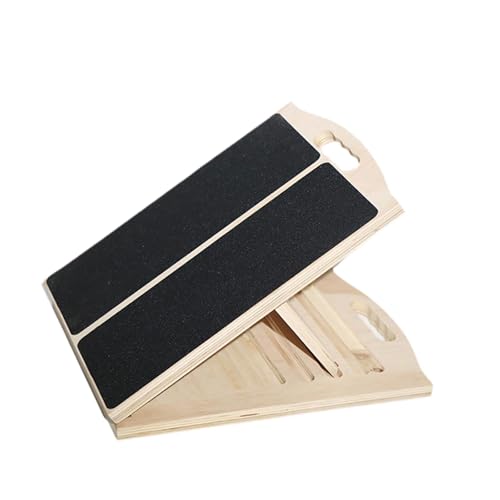 Wooden Slant Board for Calf Stretching Adjustable Stretch Board Foldable Calf Stretcher