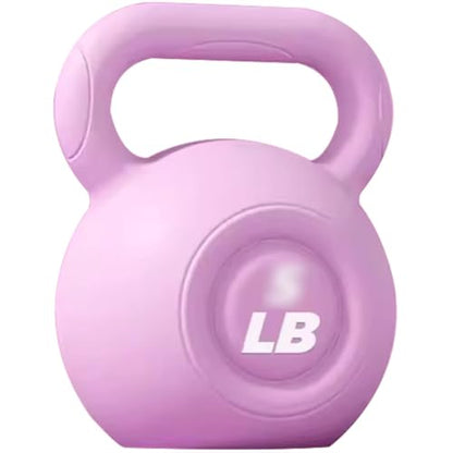 Kettlebell Weights Women's Fitness Shaping Kettle Ball, Home Strength Training Equipment, No Damage to The Floor, Slimming Arms/Swinging/Squatting(Purple,15LB)