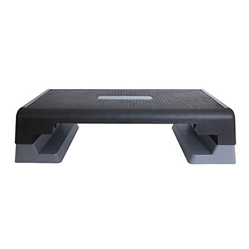 Body Sport® Aerobic Step – Step Aerobics Platform – Workout Equipment – Exercise Step Platform – Gray/Black