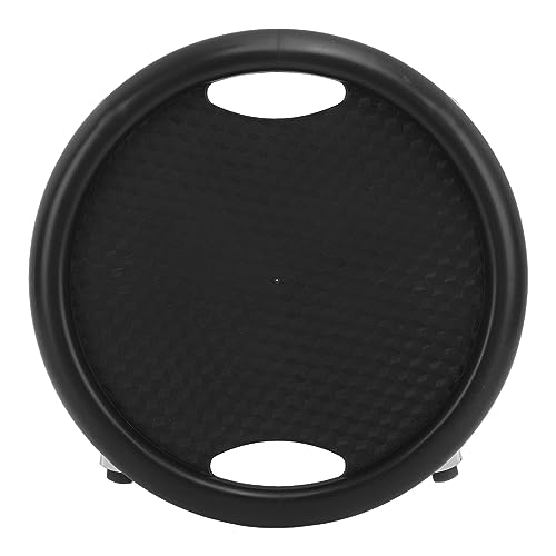 Abdominal Exercise Board, 360 Degree Wheel Core Sliders with 4 Rollers and Knee Pad for Home Workout, 150kg Load Bearing, PP Material, No Assembly Required - color: Black