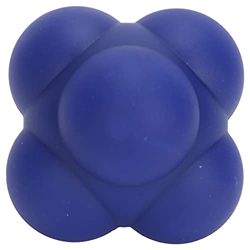 Reflex Training Ball, Massage Roller Ball Eye Coordination Speed Body Rolling with Six Hemispheres for Enhancing Your Hand‑Eye Coordination(Cobalt Blue)