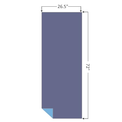 Eunzel Hot Yoga Towel, Reversible Two-Tone Non-Slip Yoga Mat Towel, Sweat Absorbent for Hot Yoga, Pilates and Workout, 72" x 26.5", Navy& Blue - color: Navy& Blue