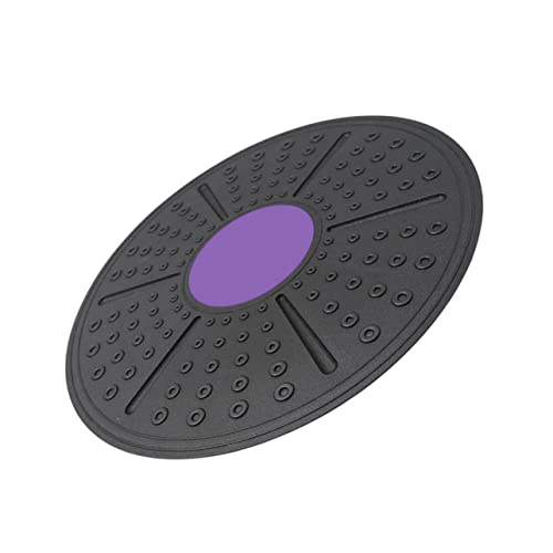 VOSAREA Balance Training Board Purple PP Material Non Slip Fitness Equipment for Core Strength Stability Posture Improvement Yoga and Home Exercise