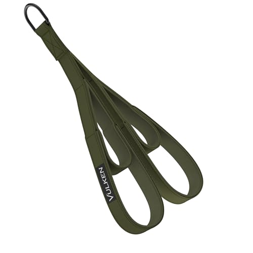 Vulken Tricep Rope Cable Attachment. Two Size in One Extra Long Pull Down Rope. Triceps Extension Straps Gym Equipment. Home Workout Handles for Resistance Bands.