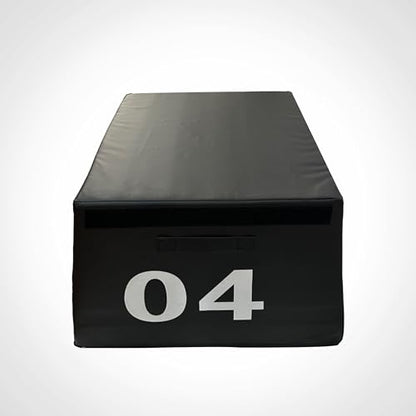 4 in 1 Foam Plyometric Box, Adjustable Height Soft Foam Jump Box Set, Non-Slip, Durable, Easy-to-Clean Soft Training Box, Suitable for Gyms, Home, Jumping, etc.(Size:04（90 * 55 * 50cm）) - size: 04（90*55*50cm）