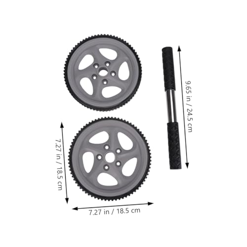 Multi-functional Dual Wheel Ab Roller for Core Strengthening Non-slip Exercise Roller Wheel Fitness Accessory for Home and Gym Workouts Suitable for Beginners and Advanced Users