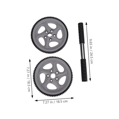 Multi-functional Dual Wheel Ab Roller for Core Strengthening Non-slip Exercise Roller Wheel Fitness Accessory for Home and Gym Workouts Suitable for Beginners and Advanced Users