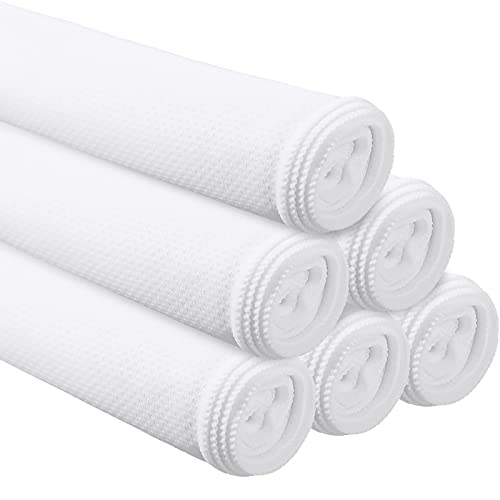 BBTO 6 Count Sublimation Cooling Towels Bulk for Sports 40"x12" White Golf Sweat Gym Towel Ice Breathable Soft Chilly Microfiber Sweat Rags for Neck Face Body Hot Weather Workout Sports