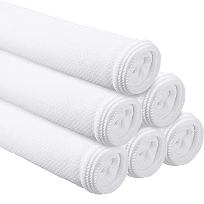 BBTO 6 Count Sublimation Cooling Towels Bulk for Sports 40"x12" White Golf Sweat Gym Towel Ice Breathable Soft Chilly Microfiber Sweat Rags for Neck Face Body Hot Weather Workout Sports