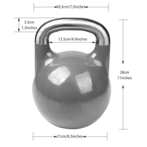 Kettle Bells Women Men's Fitness Training Competitive Kettlebell, Home Shaping All-Steel Kettle Ball, Sports Equipment, Squat/Pull/Swing(Brown-14kg) - color: Brown-14kg
