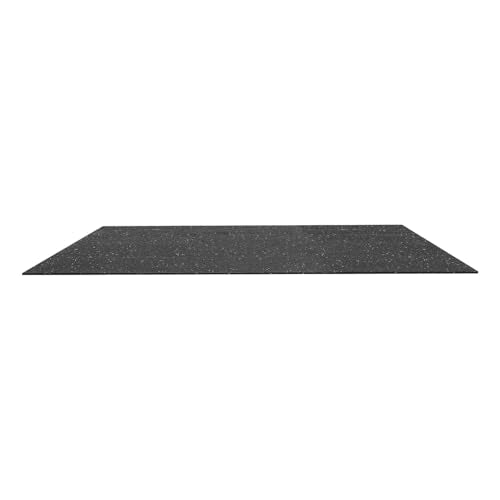 VEVOR 0.4Inch 48sq.ft 12 Tiles Gym Flooring for Home Gym, Rubber Top with High Density EVA Foam, 24 x 24In Gym Floor Exercise Equipment Mats, Interlocking Gym Mats, Puzzle Workout Mats, Black & Gray