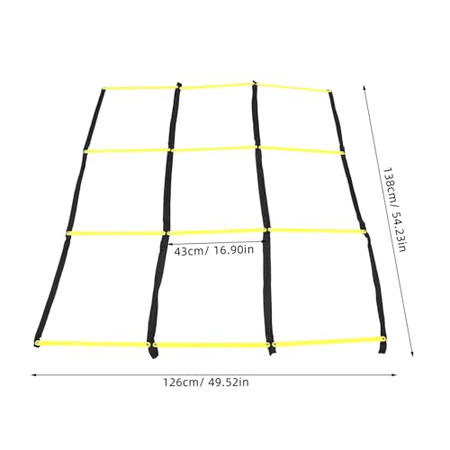 Zerodeko Agility Training Ladder for Football Soccer Foldable Speed Agility Ladder with Soft Rungs for Footwork Drills and Conditioning Exercises