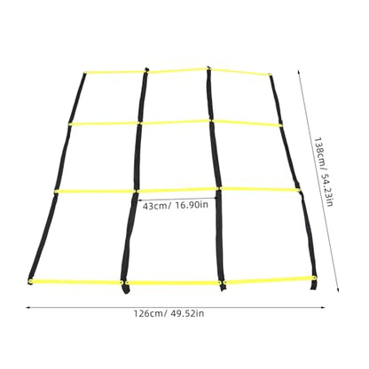 Zerodeko Agility Training Ladder for Football Soccer Foldable Speed Agility Ladder with Soft Rungs for Footwork Drills and Conditioning Exercises