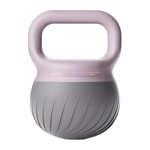 Soft Kettlebell & Dumbbell(4-8kg), Silent Shock-Absorbing Weights with Leather Wrap, Home Fitness for Women & Beginners - color: Purple, size: 4kg