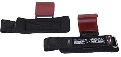 Weight Lifting Rod Hooks Heavy Duty Wrist Wraps Power Weight Lifting Training Gym Grips Straps Set of 2 - color: Brown, size: MEN-Wrist Size Large