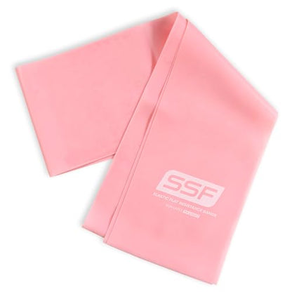 Flat Resistance Bands for Upper and Lower Body Strength Training and Exercise. (Non-Latex Flat Physical Therapy Exercise Bands - 4" x 25 Yards or 4" x 5 Feet)