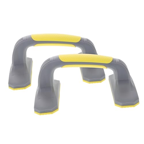 Push up Rack Workout Board Handles Rotating Push-up Handles One Wheel Ab Push up Bars Push up - color: Yellow