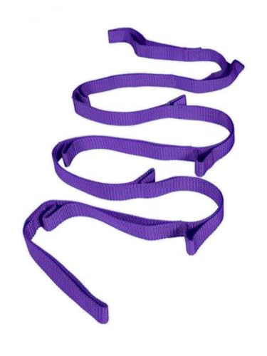Stretching Strap Yoga Strap for Home Workout, Exercise, Pilates and Gymnastics, 10 Loops Non-Elastic Stretch Bands with Aesthetic Packaging for Women & Men