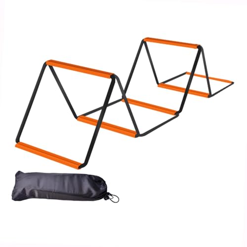 Agility Ladder, Agility Training Equipment, Balance Fitness Training, Football Footwork Ladder, Speed Ladder for Workout - size: 6 Grids With Bag