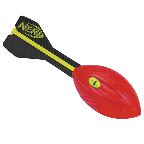 Nerf Vortex Aero Howler Foam Ball, Classic Long-Distance Football, Flight-Optimizing Tail, Whistling Sound, Indoor & Outdoor Fun, Christmas Stocking Stuffers for Kids - color: Red