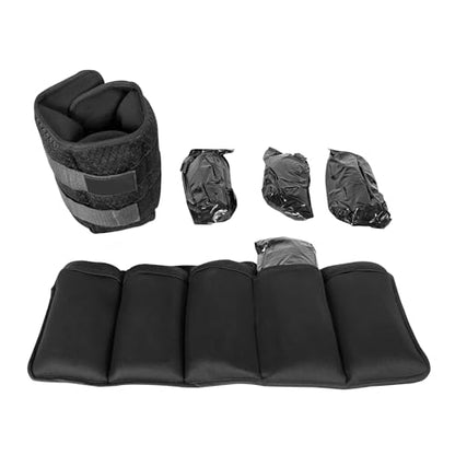 Adjustable ankle and wrist weights, 10 lbs each (1 pair, 20 lbs total) for women and men, with secure straps for walking, running, aerobics, and fitness