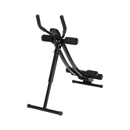 Ab Machine for Abs Workout, Foldable Abdominal Trainer Machine - color: Heavy Duty Pro