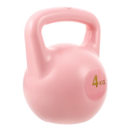 Cabilock Water-fillable Kettlebell 4kg Pink Handheld Kettle Bell for Women Strength Training Home Fitness Yoga Exercise Equipment