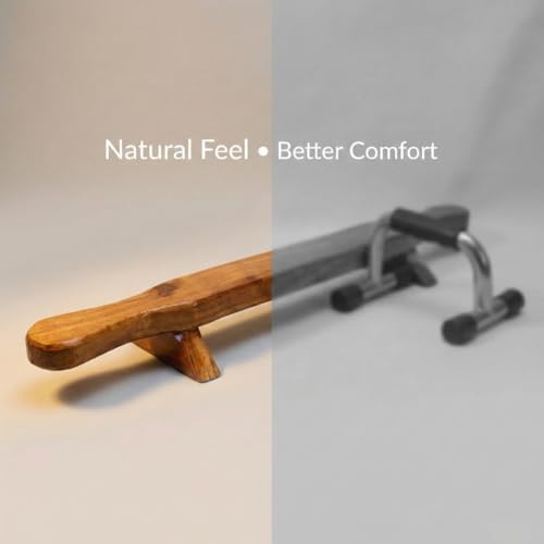 KNK SHENA PUSH UP BAR FITNESS INDIAN CLUB MEEL KARLA KATAI FITNESS DURABLE WOODEN EQUIPMENT - 2.5 Ft, Assorted