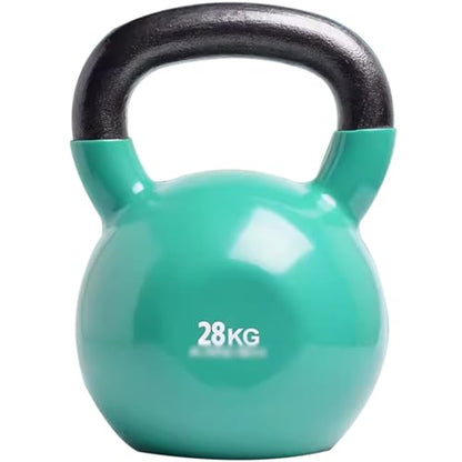 Kettlebell Weights Men's Professional Training Kettlebell, Gym Solid Cast Iron Competitive Kettle Bells, Muscle Training Equipment, Squat/Swing(Green-28kg) - color: Green-28kg