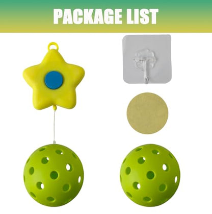 Pickleball Trainer, Continuous Rebound Trainer for Solo Practice,Enhance Reaction Time & Hand-Eye Coordination, for All Ages & Skill Levels